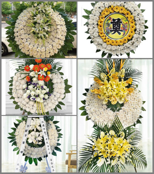 浙江省丽水青田县祯旺乡花圈速递
