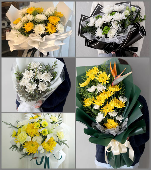 浙江省丽水青田县祯旺乡白事花束代送
